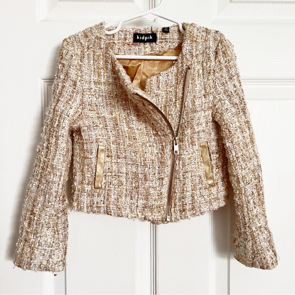 Kidpik | Girls Fancy Boucle Jacket